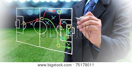 Plan Of Soccer Manager At Soccer Field