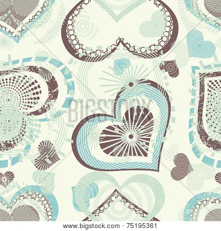 hearts in grunge