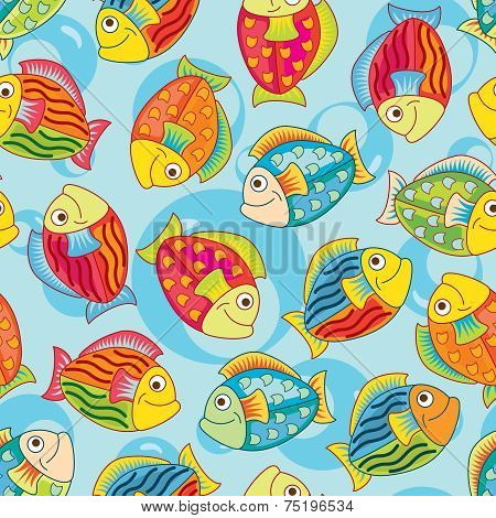 bright joyful fishes