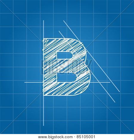 B letter architectural plan