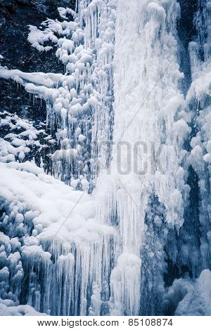 Frozen waterfall