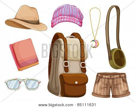 Different hipster items for girl