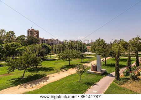Turia Gardens In Valencia