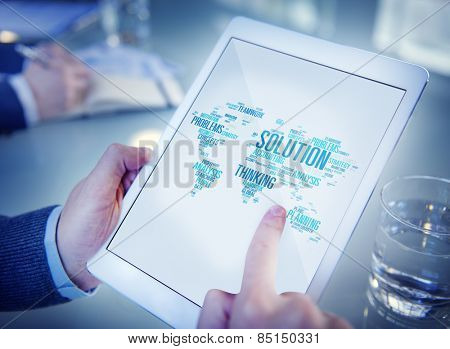 Solution Solve Problem Strategy Vision Decision Concept