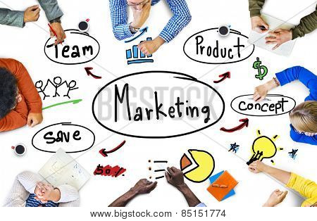 Marketing Strategy Team Business Commercial Advertising Concept