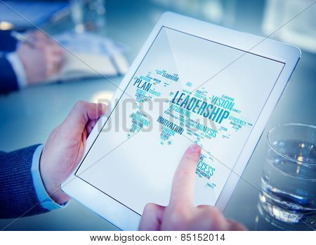 Leadership Boss Management Coach Chief Global Concept