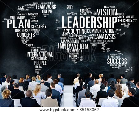 Leadership Boss Management Coach Chief Global Concept