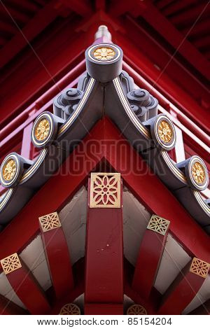 Interior of a temple in Singapore city