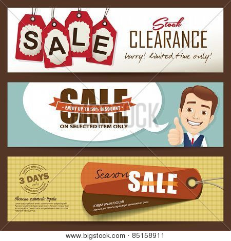 Sale banners design