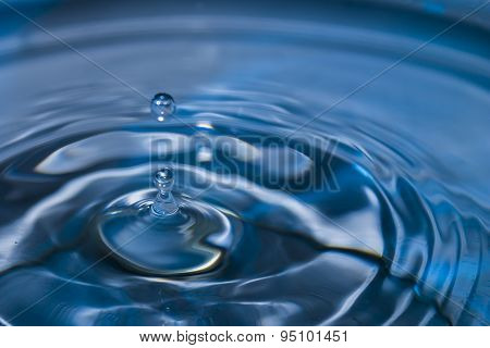 Blue water drop