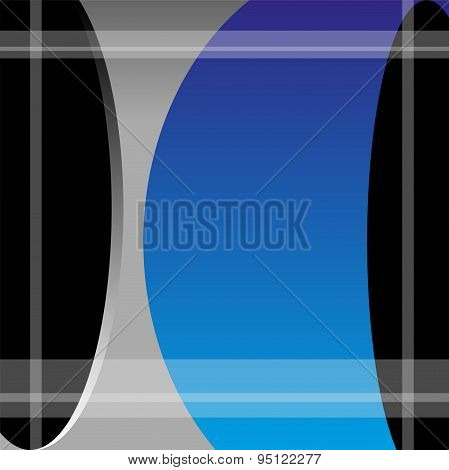 Waves square background vector