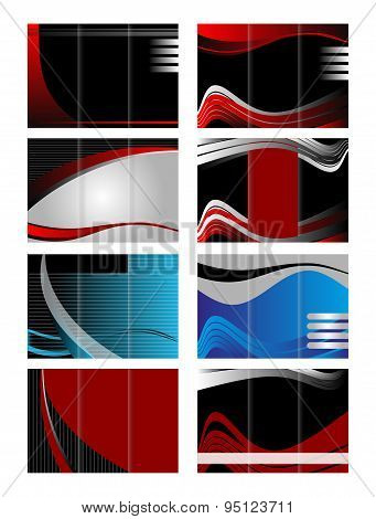 Vector brochure tri-fold layout design template background