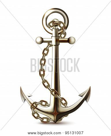 Metal anchor.
