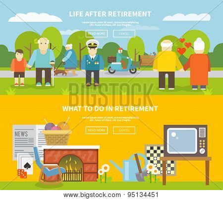Pensioners Life Banner Set