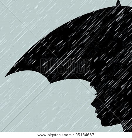 Girl With An Umbrella