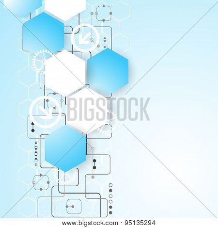 New technology business background