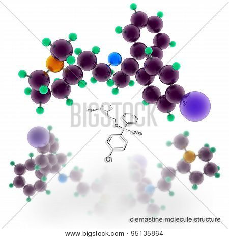 Clemastine Molecule Structure