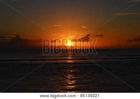 A beautiful sunset that captured my heart because of its color and view.