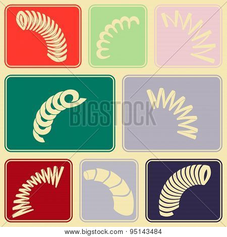 Seamless background with Springs