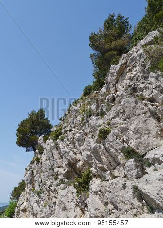The rocks near the Croatian Klis