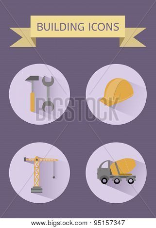 Building Icon Set.