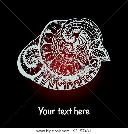 Indian ethnic ornament. Vector illustration.