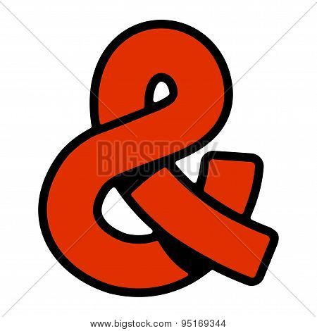 Ampersand vector icon