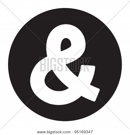 Ampersand vector icon