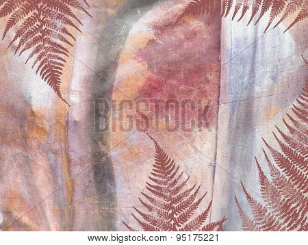 Tropical Jungle Floral Grunge Pattern