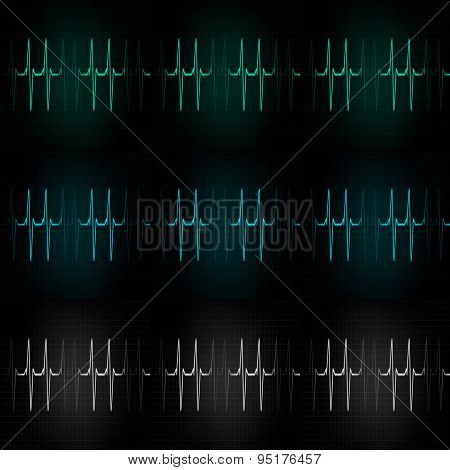 Cardiac Frequency In Light Tone Color Collection