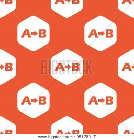 Orange A to B pattern
