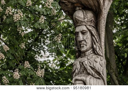 Wooden statue