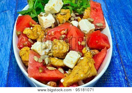 Salad with chicken breast