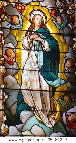 Stained glass window St. Andrew's Presbyterian Church