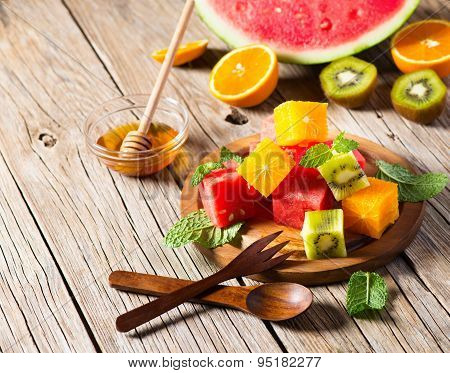 Fruit Salad On A Plate