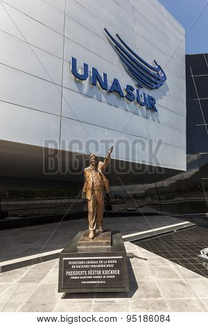 Building Unasur, Union Of South American Nations.
