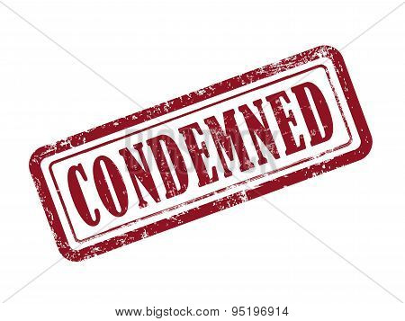 Stamp Condemned In Red