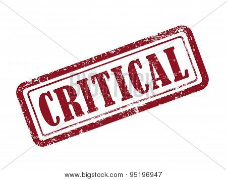 Stamp Critical In Red