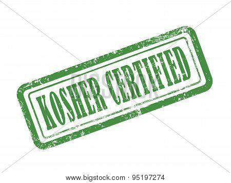 Stamp Kosher Certified In Green