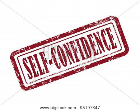 Stamp Self-confidence In Red