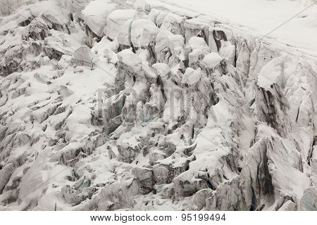 Volcán Cayambe, Glaciares