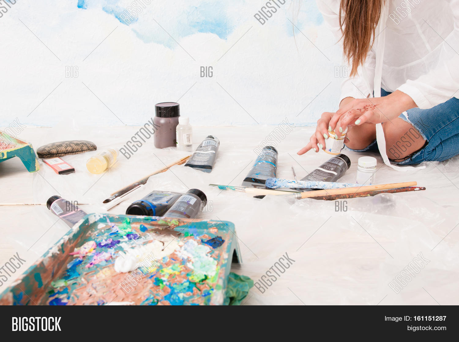 Temporary workspace image photo free trial bigstock