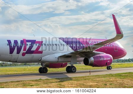 Airplane On The Runway After Landing