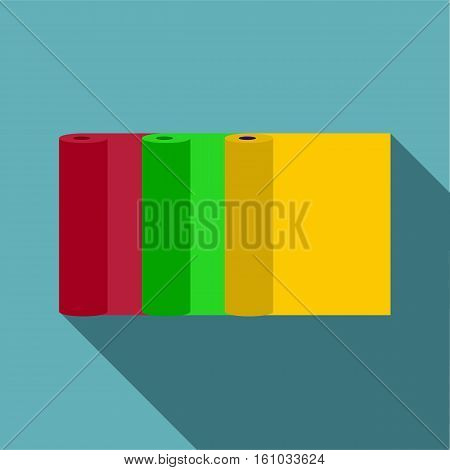 Rolls of paper icon. Flat illustration of rolls of paper vector icon for web design