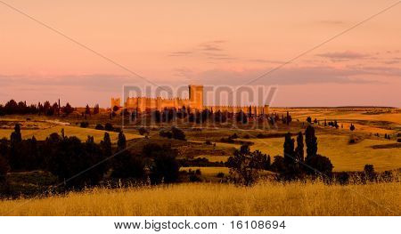 Peñaranda de Duero Castle, provincia di Burgos, Castiglia e Leon, Spagna