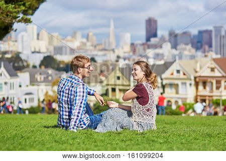 Young Couple In San Francisco, California, Usa