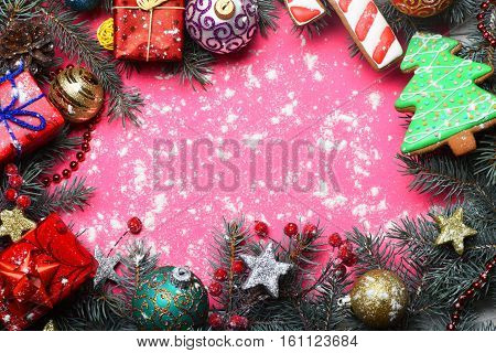 Colorful Firry Christmas Wreath