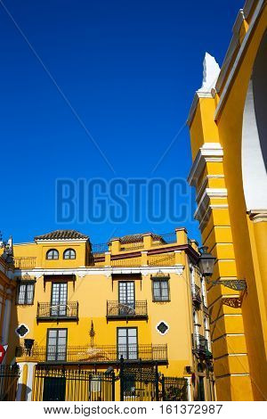 Seville la Macarena barrio street in Sevilla Andalusia Spain
