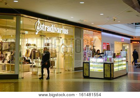 Fashion Shops At Shopping Mall In Moscow