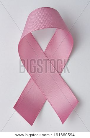 symbol Pink ribbon isolated on white background